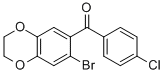 (7-Bromo-2,3-dihydro-1,4-benzodioxin-6-yl)(4-chlorophenyl)methanone Structure,175136-39-7Structure