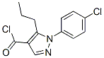 1-(4-Chlorophenyl)-5-propyl-1H-pyrazole-4-carbonyl chloride Structure,175137-18-5Structure