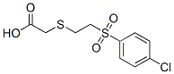 2-([2-[(4-Chlorophenyl)sulfonyl]ethyl]thio)acetic acid Structure,175137-71-0Structure