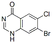 7-Bromo-6-chloro-4-quinazolinone Structure,17518-98-8Structure