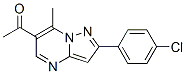 1-[2-(4-Chlorophenyl)-7-methylpyrazolo[1,5-a]pyrimidin-6-yl]ethan-1-one Structure,175201-63-5Structure