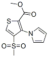 Methyl 4-(methylsulfonyl)-3-(1h-pyrrol-1-yl)thiophene-2-carboxylate Structure,175201-75-9Structure