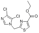 Ethyl 2-((4,5-dichloro-1h-imidazol-1-yl)methyl)thiazole-4-carboxylate Structure,175202-20-7Structure