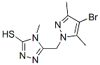 5-(4-Bromo-3,5-dimethylpyrazol-1-ylmethyl)-4-methyl-1,2,4-triazole-3-thiol Structure,175202-35-4Structure