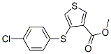 Methyl 4-[(4-chlorophenyl)thio]thiophene-3-carboxylate Structure,175202-88-7Structure