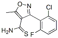 3-(2-Chloro-6-fluorophenyl)-5-methylisoxazole-4-thiocarboxamide Structure,175204-42-9Structure