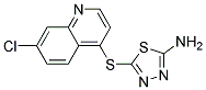 2-Amino-5-(7-chloroquinolin-4-ylthio)-1,3,4-thiadiazole Structure,175204-98-5Structure