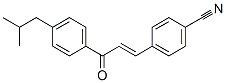 3-(4-Cyanophenyl)-1-(4-isobutylphenyl)prop-2-en-1-one Structure,175205-29-5Structure