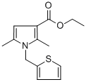 Ethyl 2,5-dimethyl-1-(thiophen-2-ylmethyl)-1h-pyrrole-3-carboxylate Structure,175276-51-4Structure