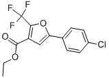 Ethyl5-(4-chlorophenyl)-2-(trifluoromethyl)-3-furoate Structure,175276-59-2Structure