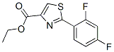 2-(2,4-二氟苯基)噻唑-4-羧酸乙酯結(jié)構(gòu)式_175276-93-4結(jié)構(gòu)式