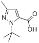 1-(Tert-butyl)-3-methyl-(1h)-pyrazole-5-carboxylic acid Structure,175277-09-5Structure