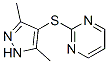 3,5-Dimethyl-4-(pyrimidin-2-ylthio)pyrazole Structure,175277-26-6Structure