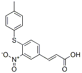 3-[4-[(4-Methylphenyl)thio]-3-nitrophenyl]acrylic acid Structure,175278-50-9Structure