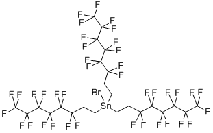 Tris(3,3,4,4,5,5,6,6,7,7,8,8,8-tridecafluorooctyl)tin bromide Structure,175354-31-1Structure