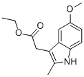 (5-Methoxy-2-methyl-1h-indol-3-yl)-acetic acid ethyl ester Structure,17536-38-8Structure