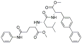 (s)-(9ci)-3-[1,1-聯(lián)苯]-4-基-n-[n-[1-(甲氧基羰基)-4-氧代-4-(苯基氨基)丁基]-l-亮氨酰]-L-丙氨酸甲酯結(jié)構(gòu)式_175422-85-2結(jié)構(gòu)式