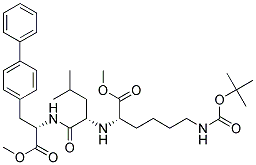 (s)-(9ci)-3-[1,1-聯(lián)苯]-4-基-n-[n-[5-[[(1,1-二甲基乙氧基)羰基]氨基]-1-(甲氧基羰基)戊基]-l-亮氨酰]-L-丙氨酸甲酯結(jié)構(gòu)式_175422-88-5結(jié)構(gòu)式