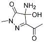 (9ci)-5-乙?；?4-氨基-2,4-二氫-4-羥基-2-甲基-3H-吡唑-3-酮結(jié)構(gòu)式_175472-58-9結(jié)構(gòu)式