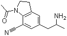 1-Acetyl-5-(2-aminopropyl)-2,3-dihydro-1H-indole-7-carbonitrile Structure,175837-01-1Structure