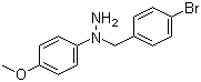 1-(4-Bromobenzyl)-1-(4-methoxyphenyl)hydrazine hydrochloride Structure,176045-80-0Structure