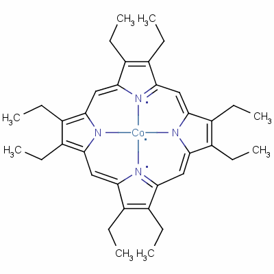 2,3,7,8,12,13,17,18-Octaethyl-21h,23h-porphine cobalt(ii) Structure,17632-19-8Structure