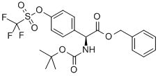 2-(叔丁氧基羰基氨基)-2-(4-(三氟甲基磺酰氧基)苯基)乙酸-(S)-芐酯結構式_176505-40-1結構式