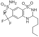 3-Pentyl-6-(trifluoromethyl)-3,4-dihydro-2h-benzo[e][1,2,4]thiadiazine-7-sulfonamide 1,1-dioxide Structure,1766-91-2Structure