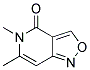 (9ci)-5,6-二甲基-異噁唑并[4,3-c]吡啶-4(5h)-酮結(jié)構(gòu)式_176683-51-5結(jié)構(gòu)式