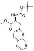 (S)-2-叔丁氧基羰基氨基-3-萘-2-基-丙酸甲酯結構式_176896-73-4結構式