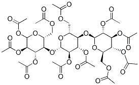 2,3,4,6-四-O-乙?；禾沁拎擒?(1->4)-2,3,6-三-O-乙?；禾沁拎擒?(1->4)-1,2,3,6-四-O-乙?；拎禾墙Y(jié)構(gòu)式_17690-94-7結(jié)構(gòu)式