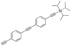 ((4-((4-Ethynylphenyl)ethynyl)phenyl)ethynyl)triisopropylsilane Structure,176977-37-0Structure