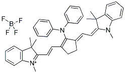 2-((E)-2-(2-(二苯基氨基)-3-[(E)-2-(1,3,3-三甲基-1,3-二氫-2H-吲哚-2-亞基)乙亞基]-1-環(huán)戊烯-1-基)乙烯基)-1,3,3-三甲基-3H-吲哚四氟硼酸鹽結(jié)構(gòu)式_177167-98-5結(jié)構(gòu)式