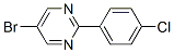 Pyrimidine, 5-bromo-2-(4-chlorophenyl)- (9ci) Structure,177727-15-0Structure