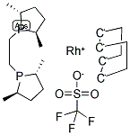 (+)-1,2-二[(2R,5R)-二甲基磷雜唑基橋磷雜唑基橋)乙烷(環(huán)辛二烯]銠(I)三氟甲磺酸結(jié)構(gòu)式_177750-25-3結(jié)構(gòu)式