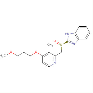 1H-benzimidazole,2-[(r)-[[4-(3-methoxypropoxy)-3-methyl-2-pyridinyl]methyl]sulfinyl]- Structure,177795-60-7Structure