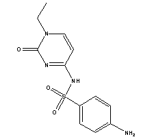 4-Amino-n-(1-ethyl-2-oxo-1,2-dihydropyrimidin-4-yl)benzenesulfonamide Structure,17784-12-2Structure