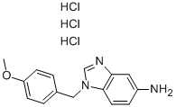 1-(4-Methoxy-benzyl)-1h-benzoimidazol-5-ylamine trihydrochloride Structure,177843-57-1Structure