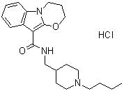 2H-[1,3]Oxazino[3,2-a]indole-10-carboxamide, N-[(1-butyl-4-piperidinyl)methyl]-3,4-dihydro-, monohydrochloride Structure,178273-87-5Structure