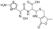 2(R)-2-[(z)-2-(aminothiazol-4-yl)-2-(hydroxyimino)acetamido)]-2-[(2rs,5rs)-5-methyl-7-oxo-2,4,5,7-tetrahydro-1h-furo[3,4-d][1,3]thiazin-2-yl]acetic acid (mixture of 4 diastereomers) Structure,178422-45-2Structure