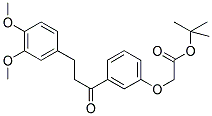 1,1-Dimethylethyl [3-[3-(3,4-dimethoxyphenyl)-1-oxo-propyl]phenoxy]-acetate Structure,178445-86-8Structure