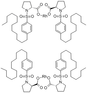 Tetrakis[(R)-(+)-N-(p-Dodecylphenylsulfonyl)Prolinato]Dirhodium(II) Structure,178879-60-2Structure