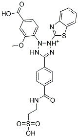 2-Benzothiazolyl-3-(4-carboxy-2-methoxyphenyl)-5-[4-(2-sulfoethylcarbamoyl)phenyl]-2h-tetrazolium Structure,178925-54-7Structure