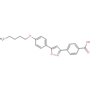 4-[5-(4-Pentyloxy-phenyl)-isoxazol-3-yl]-benzoic acid Structure,179162-55-1Structure