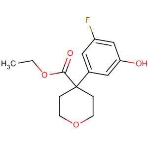 4-(3-氟-5-羥基苯基)-3,4,5,6-四氫-2H-吡喃-4-羧酸酯乙基結(jié)構(gòu)式_179420-67-8結(jié)構(gòu)式