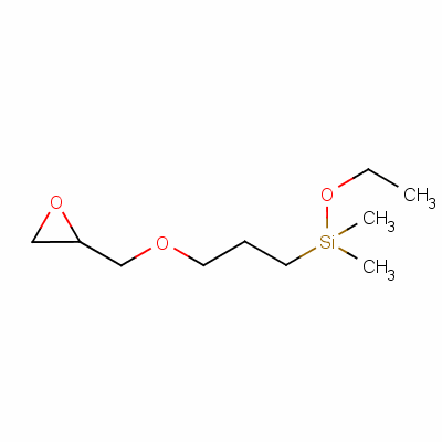 (3-環(huán)氧丙氧基丙基)二甲基乙氧基硅烷結(jié)構(gòu)式_17963-04-1結(jié)構(gòu)式