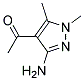 Ethanone, 1-(3-amino-1,5-dimethyl-1h-pyrazol-4-yl)-(9ci) Structure,179810-61-8Structure