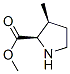 3-Methyl-d-proline,methyl ester, cis(9ci) Structure,180978-02-3Structure