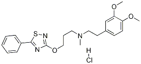 3,4-Dimethoxy-n-methyl-n-[3-[(5-phenyl-1,2,4-thiadiazol-3-yl)oxy]propyl]benzeneethanaminehydrochloride Structure,181936-98-1Structure