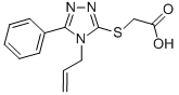 [(4-Allyl-5-phenyl-4H-1,2,4-triazol-3-yl)thio]-acetic acid Structure,18204-57-4Structure